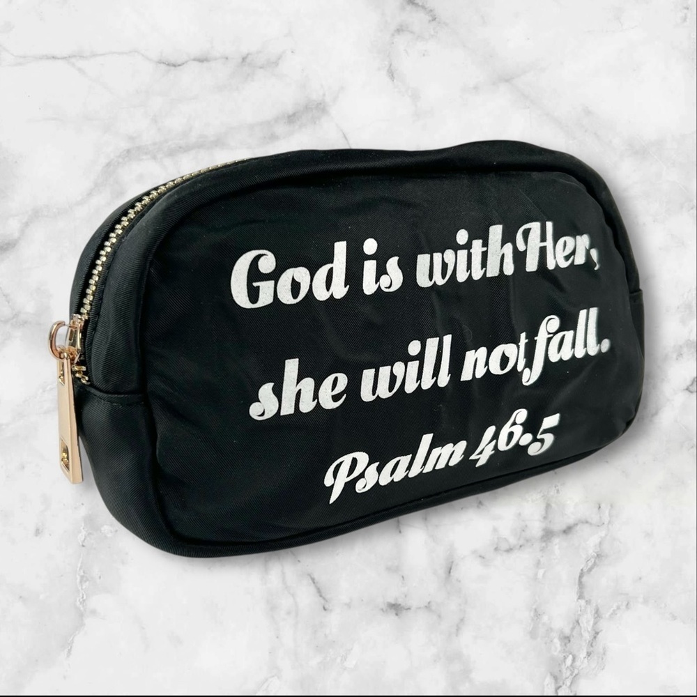 Bible Verse Cosmetic Travel Bag